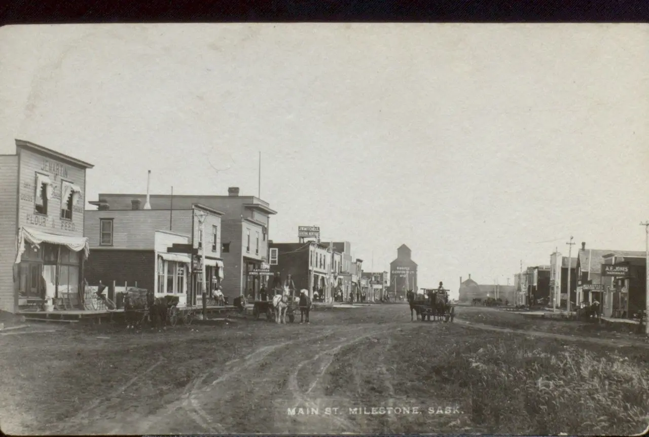 Main Street, Milestone, about 1910
